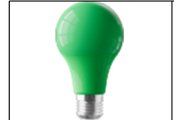5W BULB E27 GREEN