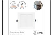 12W/SQ B CONCEALED PANEL LT WH