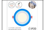6W/R CONCEALED PANEL LT WW+ BLUE