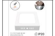 6W/SQ B SURFACE PANEL LT WH