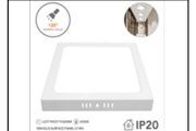 18W/SQ B SURFACE PANEL LT WH