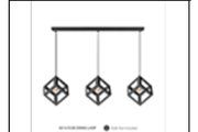 6014/3S BK DINING LAMP(7767/3 BK? INCLUDED