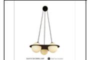 DL6419/3 BK DINING LAMP INCLUDED