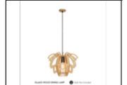DL6605 WOOD DINING LAMP INCLUDED
