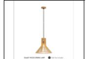 DL6607 WOOD DINING LAMP INCLUDED