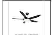 FL2301 BK FAN LIGHT?56 inch?