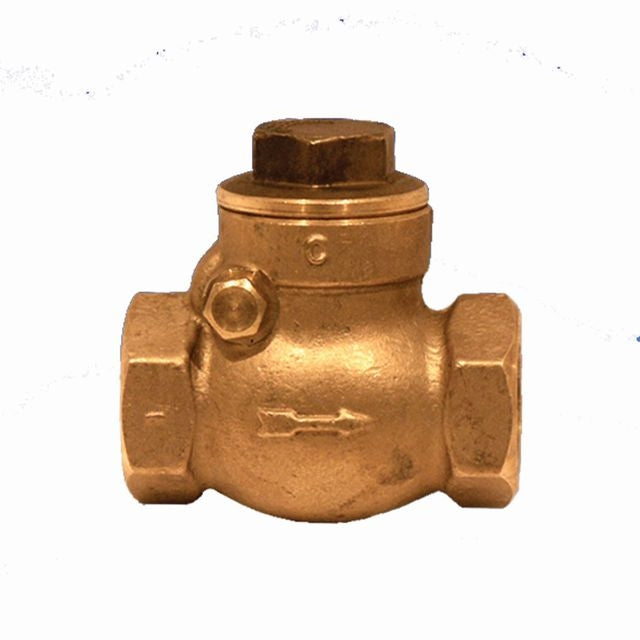 Cobra Swing Check Valve 1022 FXF 1&1/2 Rough Brass