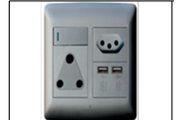 S3-211 SA/EURO/USB Socket(4X4)