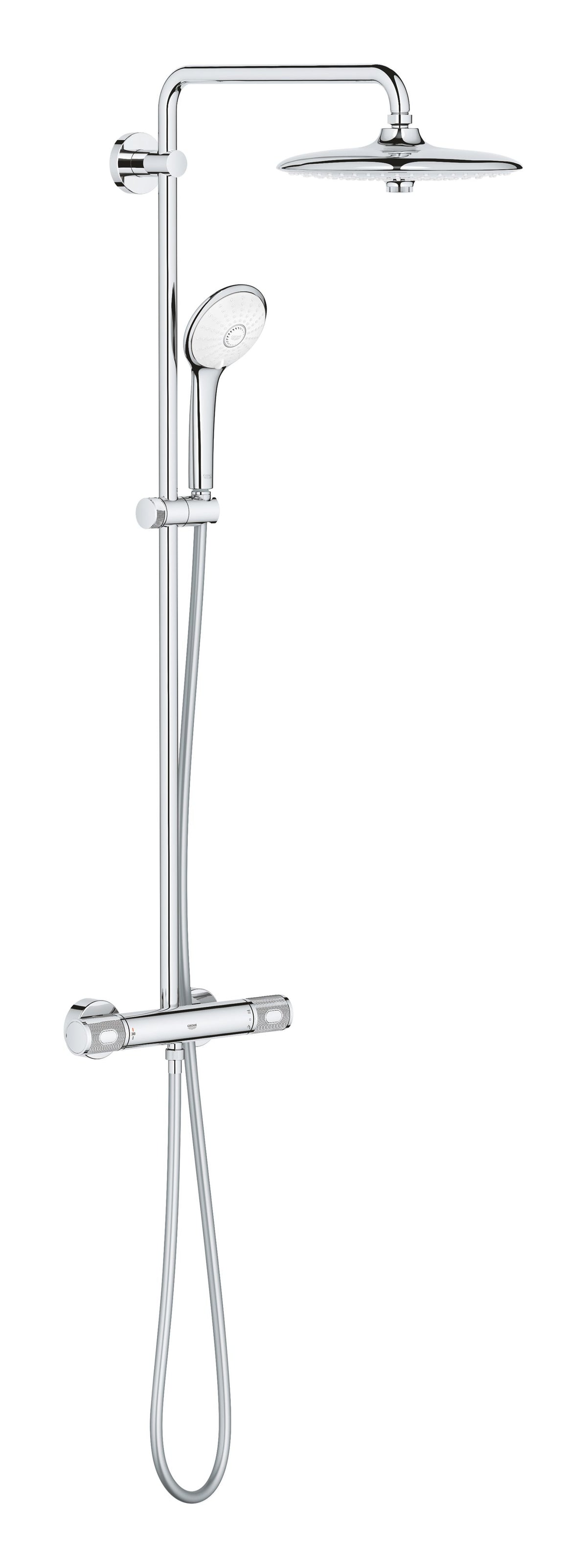 Grohe Euphoria System 260 Shower system with thermostatic mixer for wall mounting chrome