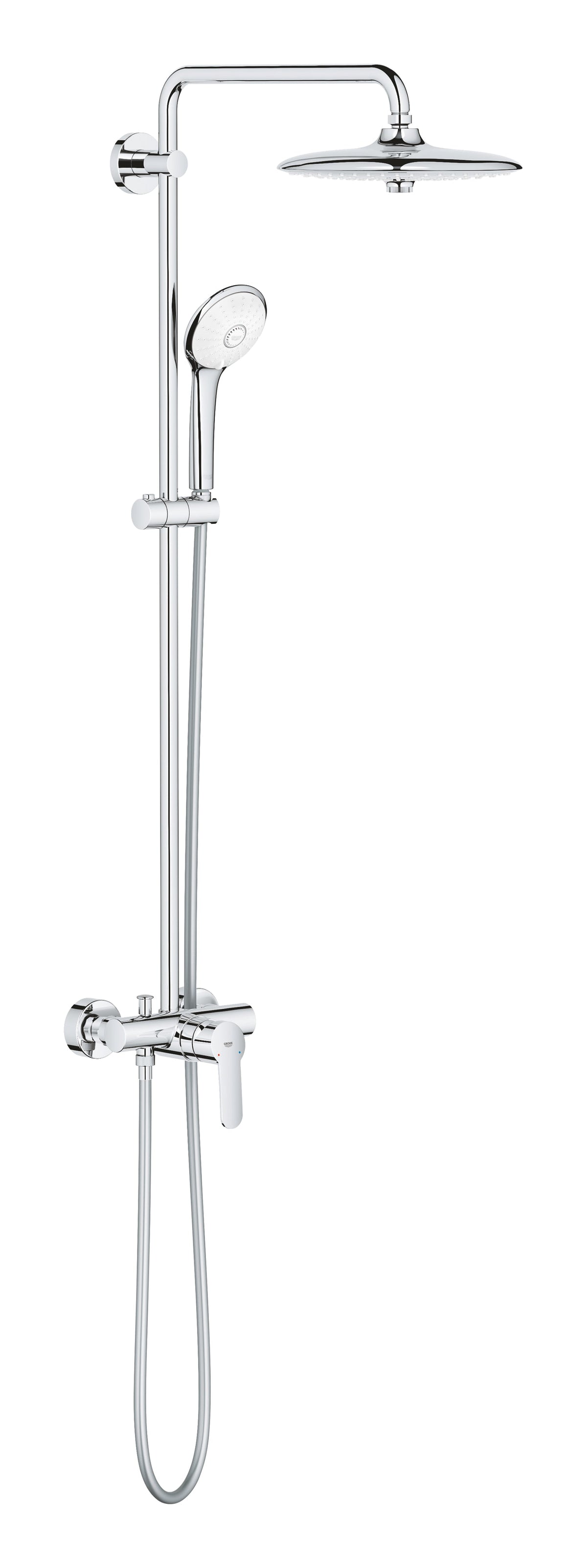 Grohe Euphoria System 260 Shower system with single lever mixer for wall mounting chrome
