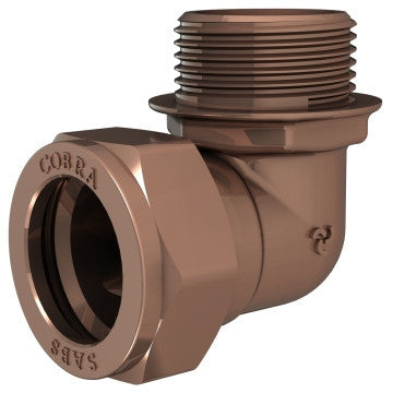 Cobra Compression Elbow 90 CXMI 54mm Rough Brass