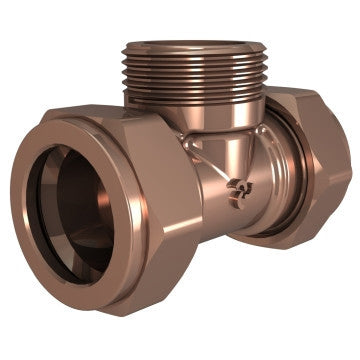 Cobra Compression Tee CXCXMI 15mm Rough Brass