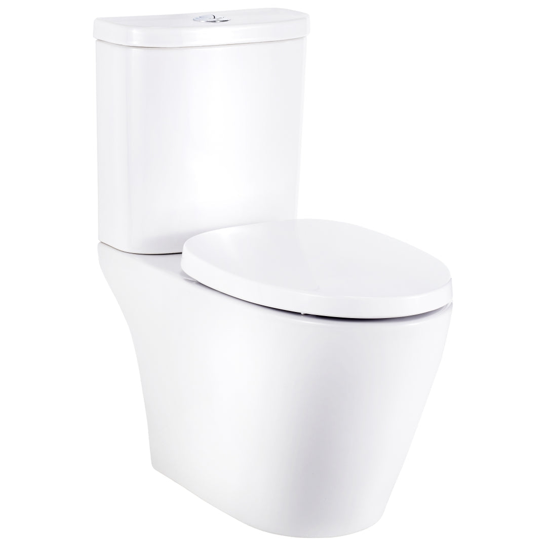 Cobra Pause Close Couple Suite + Seat Box Rim 3&4.2L Flush with Pan Connector White