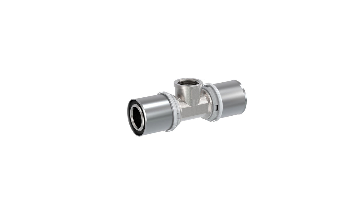 Cobra Crimp Tee Female 16X1/2X16 Triple O-Ring