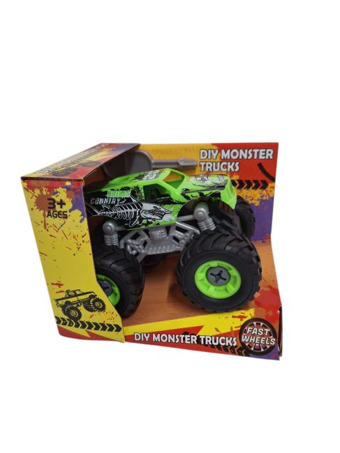 Monster Trucks , 6 assorted colours and styles, 12 cm length by 12 cm height