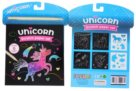 Unicorn scratch book
