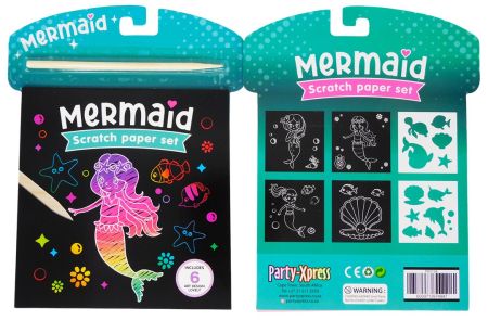 Mermaid scratch book