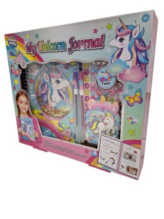 My Unicorn Journal, 60 page journal with a small journal , 2 pens and stickers