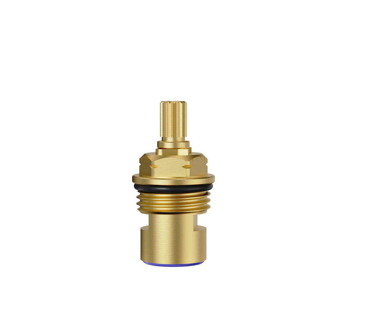 Cobra Light Pattern Spindle Only 1/4 Turn Blue Rough Brass