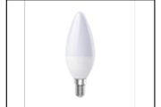3W CANDLE BULB MILKY E14 WH
