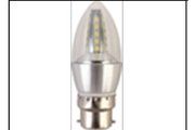 3W CANDLE BULB B22 WH