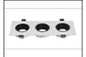 MD801/3 WT+BK DOWN LIGHT FIT