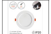 9W/R B CONCEALED PANEL LT WH