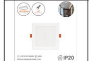 9W/SQ B CONCEALED PANEL LT WH