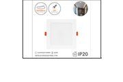 18W/SQ B CONCEALED PANEL LT WH