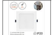 25W/SQ B CONCEALED PANEL LT WH