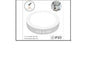 12W/R B SURFACE PANEL LT WH