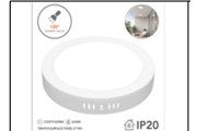 18W/R B SURFACE PANEL LT WH