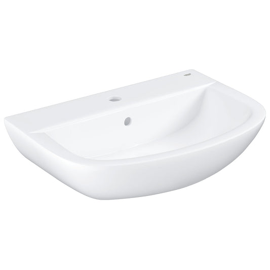 Grohe Bau Ceramic Wash Basin 60 Wall Fixings Not Included\ Alpine White