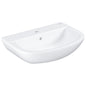 Grohe Bau Ceramic Wash Basin 60 Wall Fixings Not Included\ Alpine White