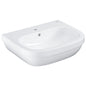 Grohe Euro Ceramic Wash Basin 60 Wall Fixings Not Included Alpine White