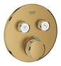 Grohe Grohtherm Smartcontrol Thermostat For Concealed Installation With 2 Valves Brushed Cool Sunrise