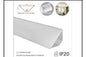 R1102-WH ALU. PROFILE ROPE LT RL2401,02,03,30,31 FIT 8MM 3M (IP)