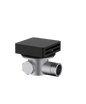 Cobra Bathfiller/Overflow+ Non Return Valve Square 70mm Matte Black