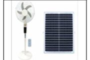 Y7-02 RECHARGEABLE SOLAR FAN( 18000mAH)