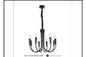 DL6114/8 BK DINING LAMP INCLUDED