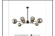 DL6172/8 BK+BN DINING LAMP INCLUDED