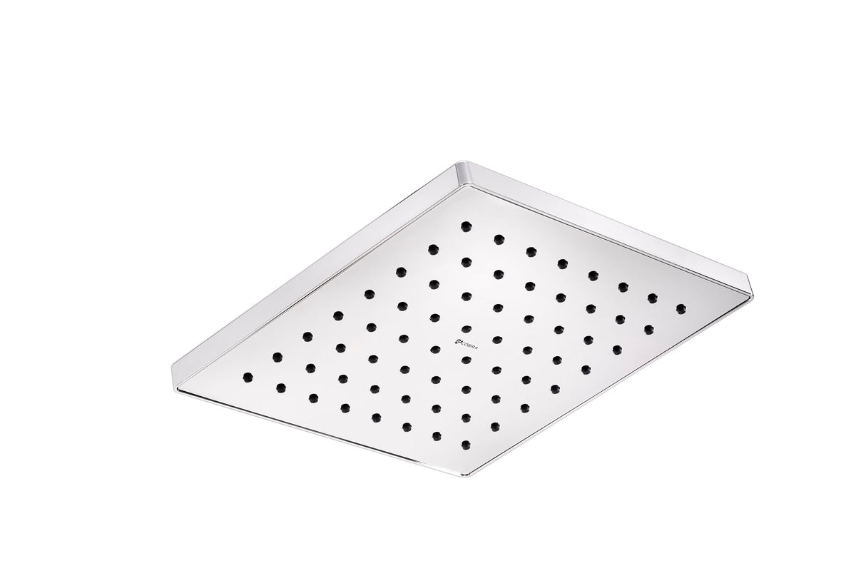Cobra Arrive Shower Head 1 Spray Square Flow Rate Restricted to 10.0 l/min 200mm Chrome