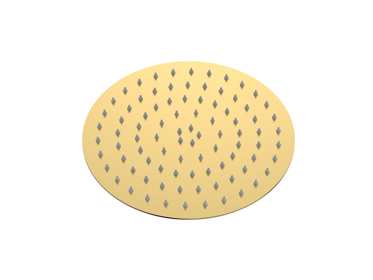 Cobra Seine Shower Head 1 Spray Round 200mm Brushed Gold