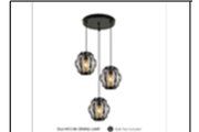 DL6149/3 BK DINING LAMP INCLUDED