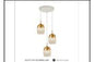 DL6151/3 WT+GD DINING LAMP INCLUDED