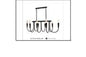 DL6158/8 BK DINING LAMP INCLUDED