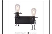 DL6167/2 BK WALL LAMP INCLUDED