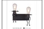 DL6167/2 BK WALL LAMP INCLUDED