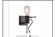DL6167/1 BK WALL LAMP INCLUDED