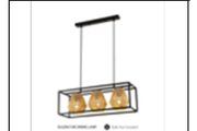 DL6206/3 BK DINING LAMP INCLUDED